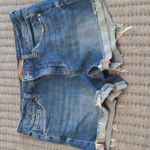 Joe's cuffed, frayed shorts